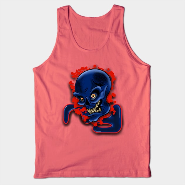 NY Giants Skull Tank Top by Danispolez_illustrations